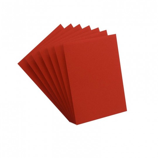 GG : 100 Sleeves Matte Prime Red Gamegenic - 1