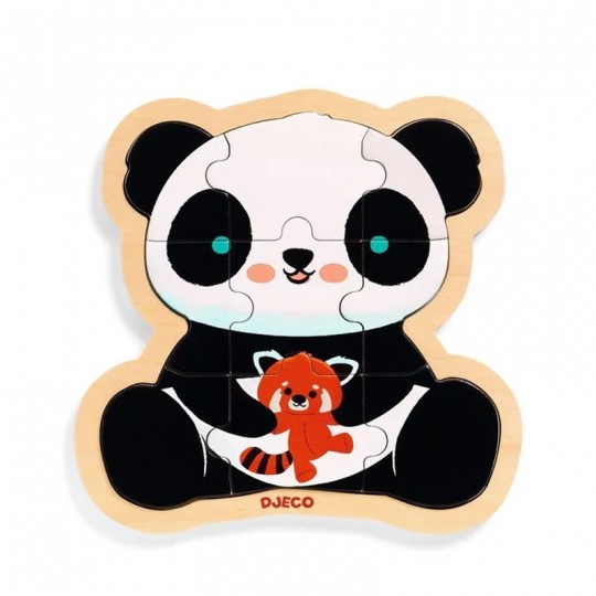Puzzle Puzzlo Panda 9 pcs - Djeco Djeco - 1