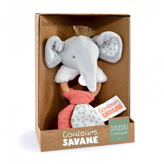 Hochet Eléphant - Doudou et Compagnie Doudou et compagnie - 1