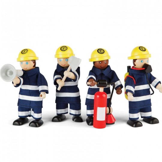 Ensemble figurines de pompiers Tidlo - 1