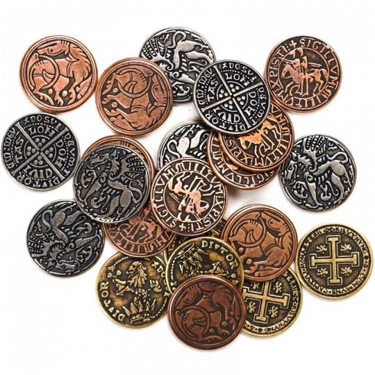 Legendary Metal Coins - Set Médiéval Lucky Duck Games - 1