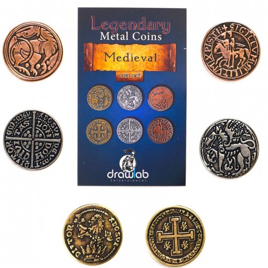 Legendary Metal Coins - Set Médiéval Lucky Duck Games - 2