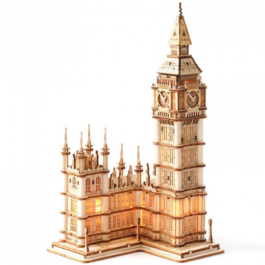 Big Ben lumineux - Puzzle 3D Mécanique en bois Rolife Rolife - 1