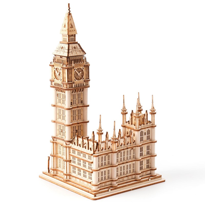 Big Ben lumineux - Puzzle 3D Mécanique en bois Rolife - BCD