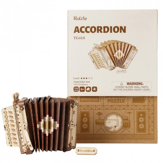 Accordéon - Puzzle 3D Mécanique en bois Rolife Rolife - 1