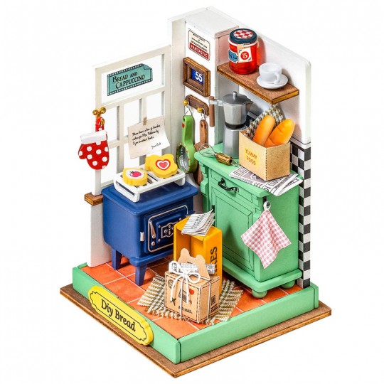 Maison Miniature DIY Afternoon Baking Time - Puzzle 3D Mécanique en bois Rolife Rolife - 2