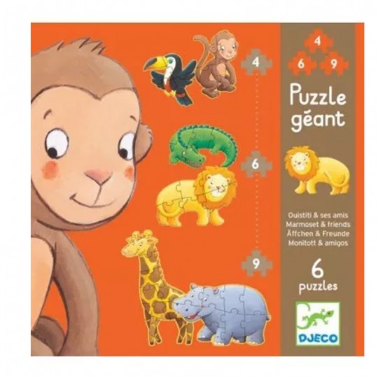 Puzzle géant - Ouistiti et ses amis Djeco - 5