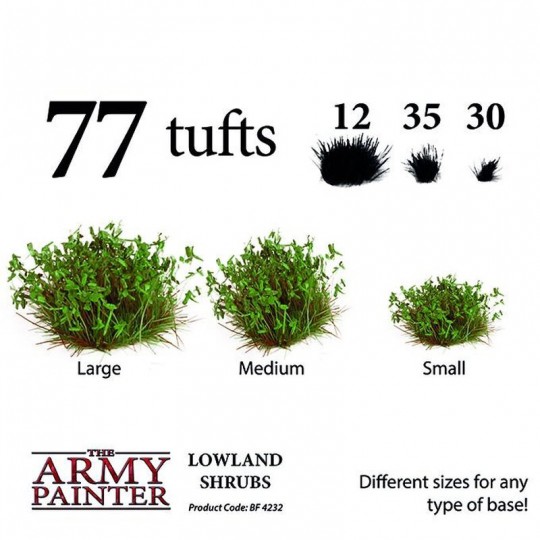 Flocage Touffes d'Herbe - Lowland Shrubs Tuft - Army Painter Army Painter - 2