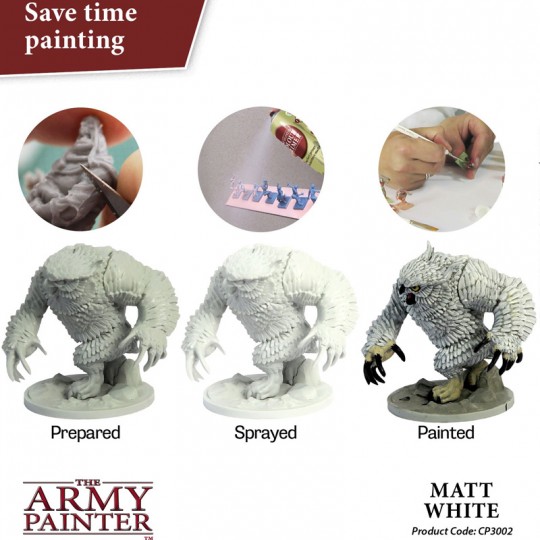 Sous couche blanche Mat - Base Primer Matt White - Army Painter Army Painter - 2