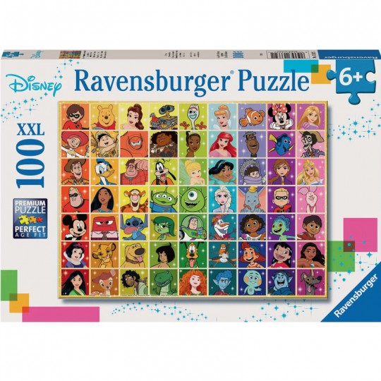 Puzzle 100 p XXL - La palette de couleurs Disney Ravensburger - 1