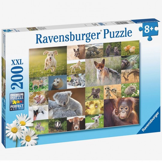 Puzzle 200 p XXL - Adorables bébés animaux Ravensburger - 1