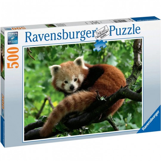 Puzzle 500 p - Adorable Panda roux Ravensburger - 1