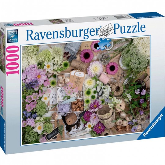 Puzzle 1000 p - Pour l'amour des fleurs Ravensburger - 1
