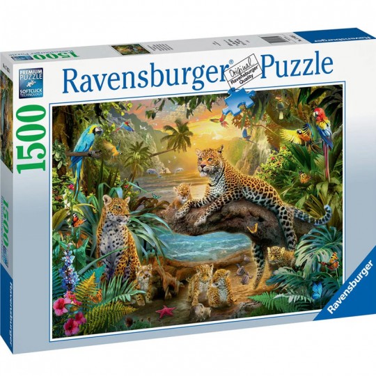 Puzzle 1500 p - Léopards dans la jungle Ravensburger - 1