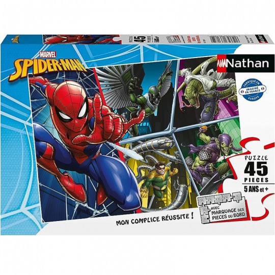 Puzzle 45 p Spider-man contre les méchants Nathan - 1