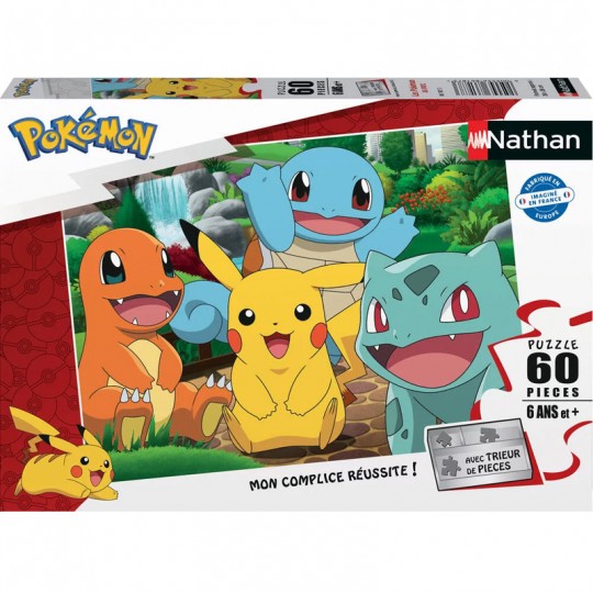 Puzzle 60 p - Les Pokémon au parc Nathan - 1