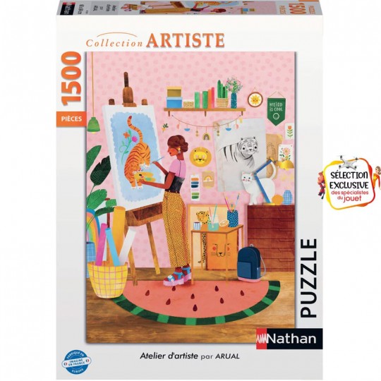 Puzzle 1500 p Atelier d'artiste - Laura Lhuillier Nathan - 1