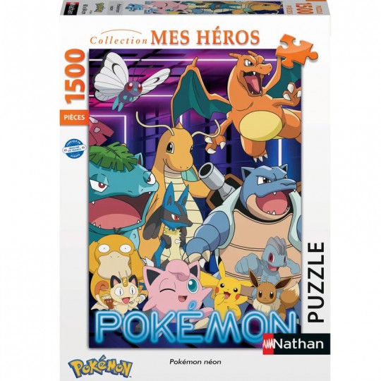 Puzzle 1500 p - Pokémon néon Nathan - 1