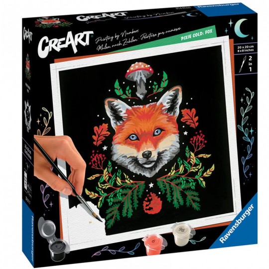 CreArt - 20*20cm - Fox / Renard - Pixie Cold Edition Ravensburger - 1