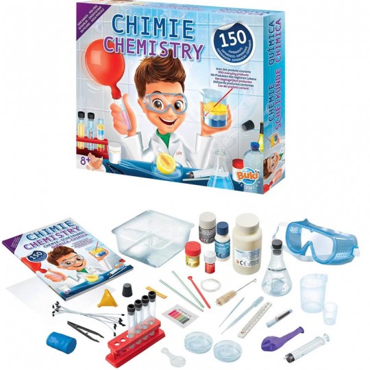 Coffret 150 expériences de chimie Buki