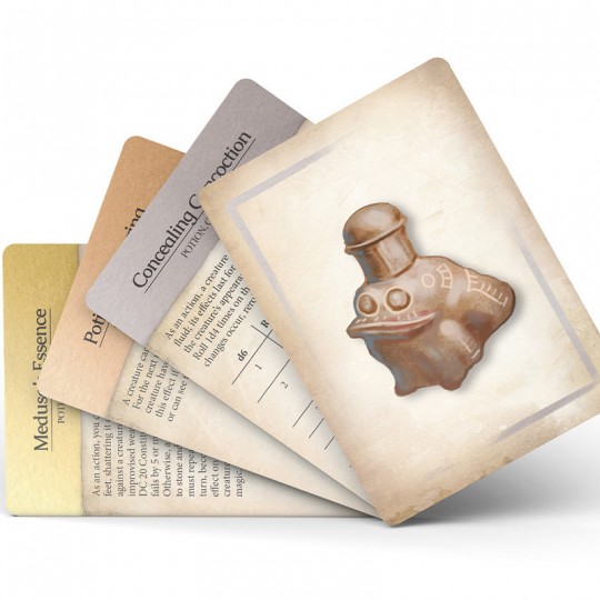 Boite de 50 cartes recueil d'objets magiques Potions, cataplasmes et poudres (5E) Kobold Erudit - 2