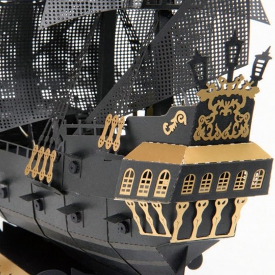 Navire Pirate noir Deluxe Edition - Papernano Premium NANOBLOCK NANOBLOCK - 3