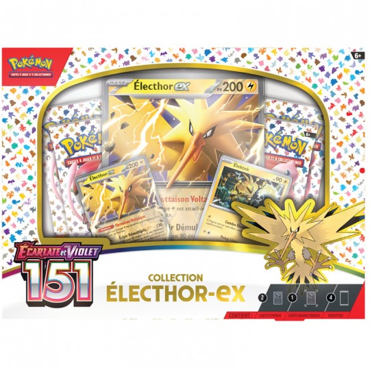 Pokémon 3.5 Collection Électhor-ex Écarlate et Violet 151 Pokémon - 1