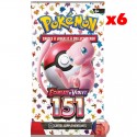 Pokémon EV3.5 : Bundle de 6 boosters Pokémon 151 Pokémon - 2 Pokémon EV3.5 : Bundle de 6 boosters Pokémon 151 Pokémon - 2
