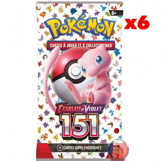 Pokémon EV3.5 : Bundle de 6 boosters Pokémon 151 Pokémon - 2