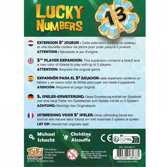 Lucky Numbers - Extension 5ème joueur Tiki Editions - 1