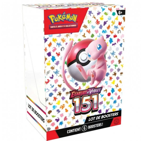 Pokémon EV3.5 : Bundle de 6 boosters Pokémon 151 Pokémon - 1