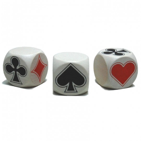 Dé de belote atouts en bois 30 mm - HOT Games Hot Games - 1