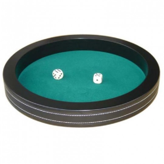 Piste de dés 40 cm MDF noir velours vert - HOT Games Hot Games - 1