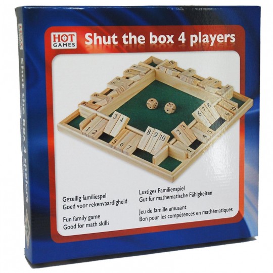 Shut the Box 10 29x29 cm 4 joueurs - HOT Games Hot Games - 2