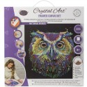 CRYSTAL ART Kit tableau broderie diamant 30x30cm - Hibou multicolore Crystal Art - 1 CRYSTAL ART Kit tableau broderie diamant 30x30cm - Hibou multicolore Crystal Art - 1