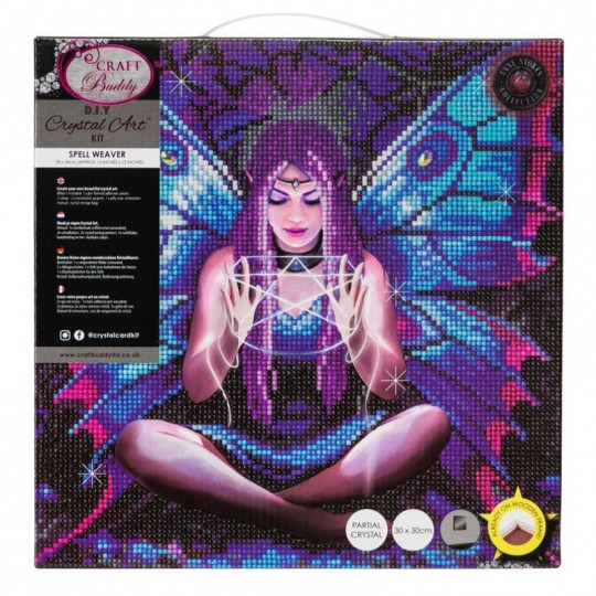 CRYSTAL ART Kit tableau broderie diamant 30x30cm - Anne Stokes Tisseuse Crystal Art - 1