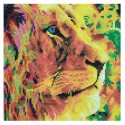 CRYSTAL ART Kit tableau broderie diamant 30x30cm - Lion Crystal Art - 1 CRYSTAL ART Kit tableau broderie diamant 30x30cm - Lion Crystal Art - 1