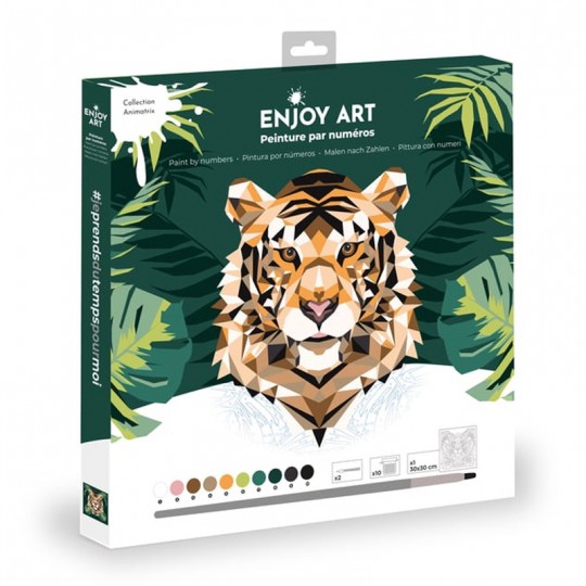 ENJOY ART - Peinture par numéros 30x30cm Tigre Enjoy Art - 1