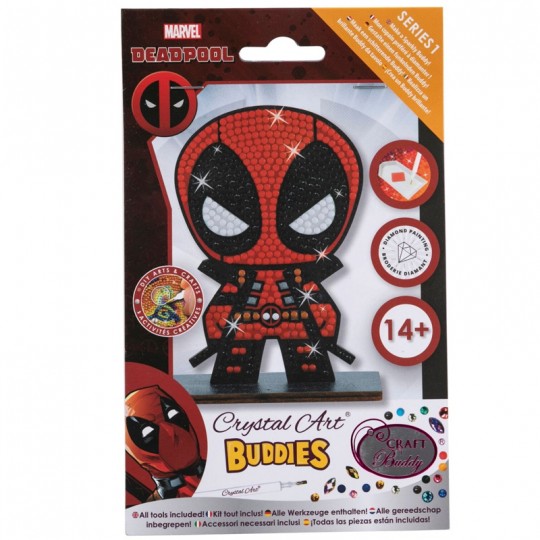 CRYSTAL ART Kit figurine à diamanter Deadpool Crystal Art - 1