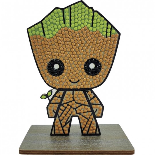 CRYSTAL ART Kit figurine à diamanter Groot Crystal Art - 1