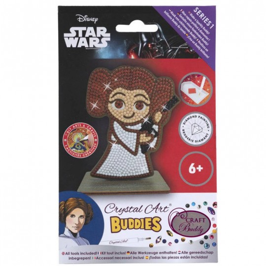 CRYSTAL ART Kit figurine à diamanter Princesse Leia Crystal Art - 2