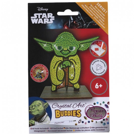 CRYSTAL ART Kit figurine à diamanter Yoda Crystal Art - 2