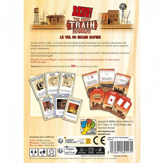 Bang ! - Extension The Great Train Robbery / Le Vol du Grand Rapide Da Vinci Giochi - 3