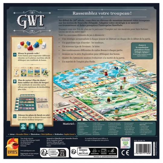 Great Western Trail 2.0 - Nouvelle-Zélande Plan B Games - 3