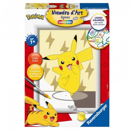 Numéro d'Art format 13 x 18 cm - Pikachu Ravensburger - 1