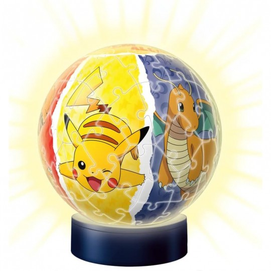Puzzle 3D Ball illuminé Pokémon - 72 pcs Ravensburger - 1