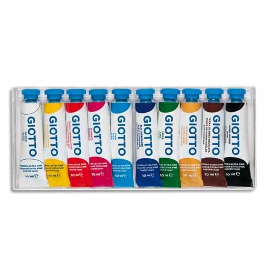 Coffret 10 Tubes Gouache 10 Ml - Giotto Giotto - 1