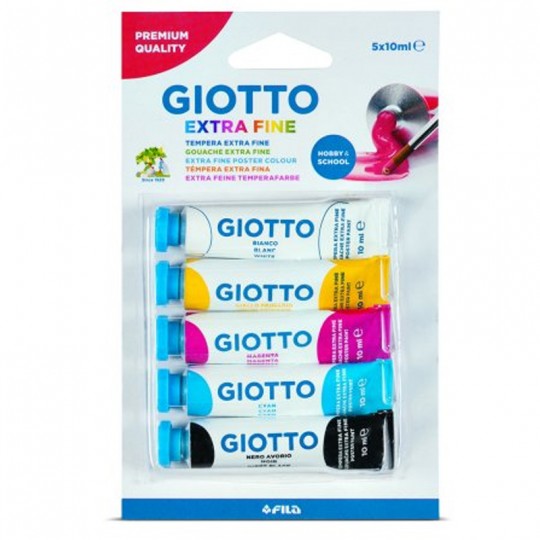 Blister 5 Tubes Gouache 10 Ml - Giotto Giotto - 1