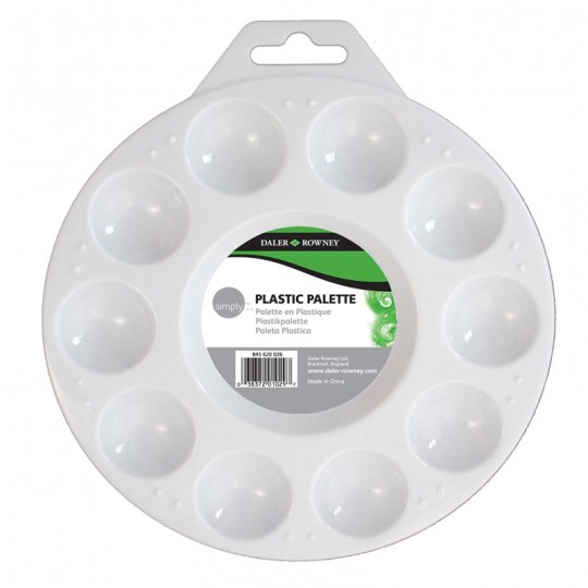 Daler Rowney - Simply Palette plastique ronde 10 alvéoles Daler Rowney - 1