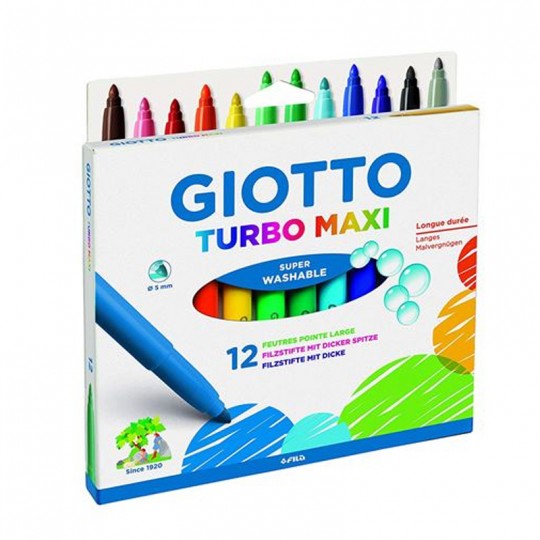 Etui 12 feutres Turbo Maxi - Giotto Giotto - 1